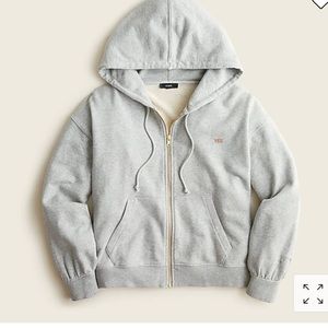 NWT J.Crew Women’s University 100% Cotton Sweatshirt in Heather Grey.